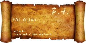 Pál Alida névjegykártya