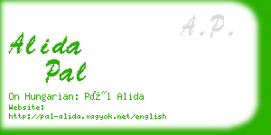 alida pal business card